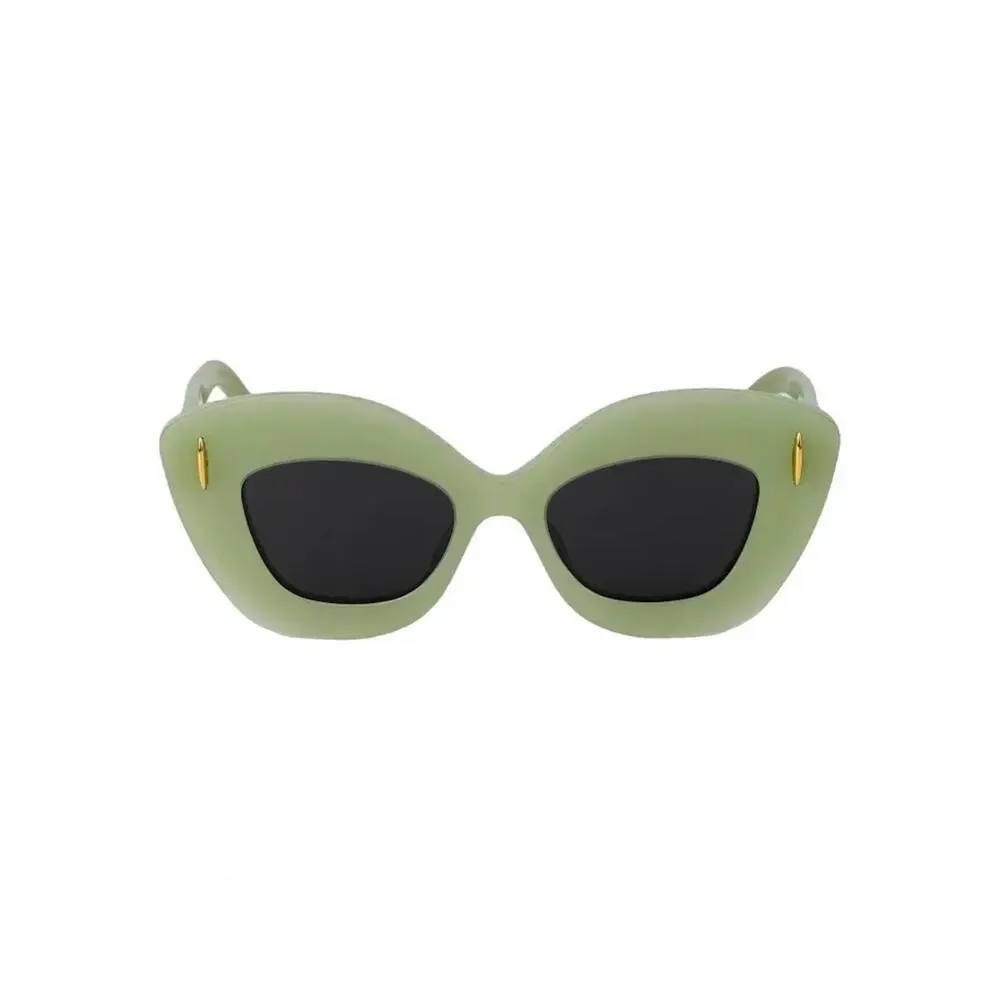 New Loewe Lw40127I 95A Milky Green Cat-Eye Sunglasses Authentic
